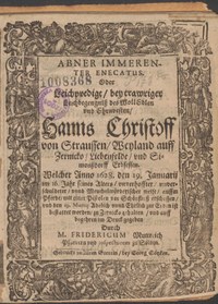 Sign. 1008368: Friedrich Mutreich: Abner Immerenter Enecatus. Alten Stettin: Georg Götzke 1628. – Bilder: Universitätsbibliothek Lodz