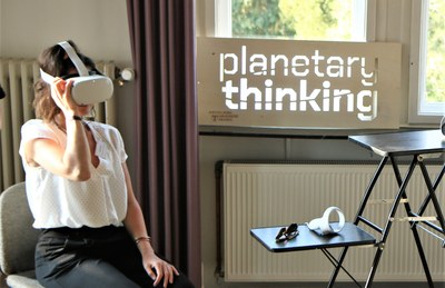 Virtual-Reality-Simulationen waren Teil der Workshop-Reihe in Rauischholzhausen. Foto: Katharina Endres