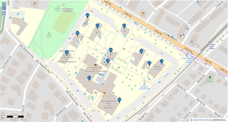 Site plan JLUmaps Law and Economics