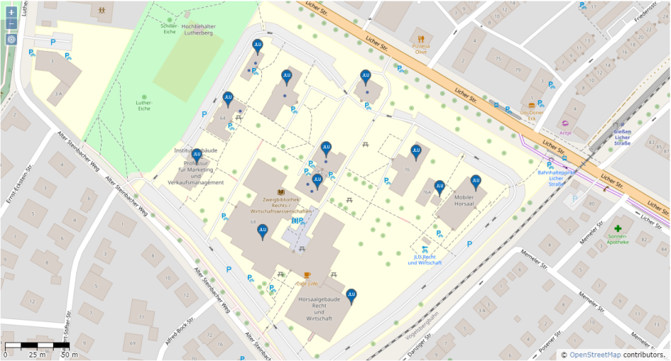 Site plan JLUmaps Law and Economics