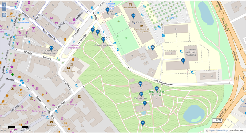 Site plan JLUmaps Zeughaus