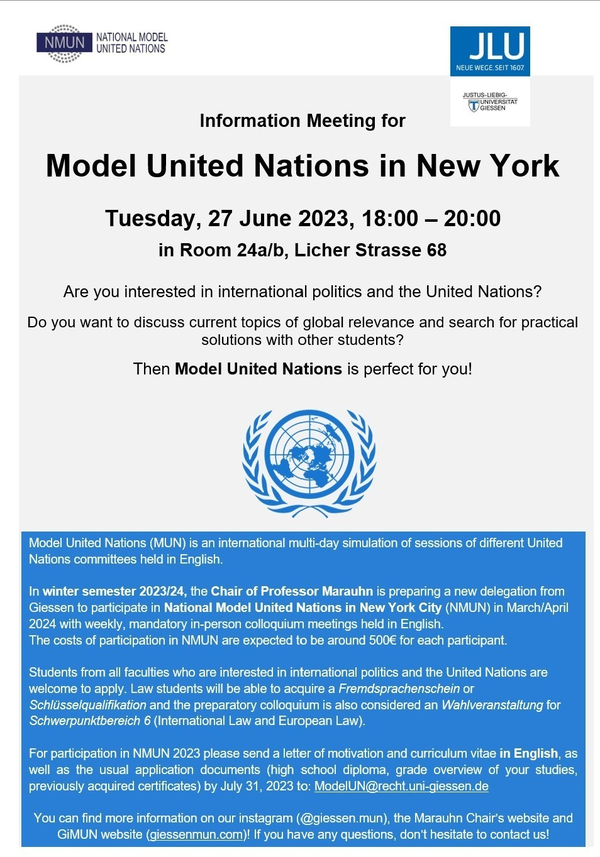 OPENING - Modelo ONU en Inglés 2022-2023 