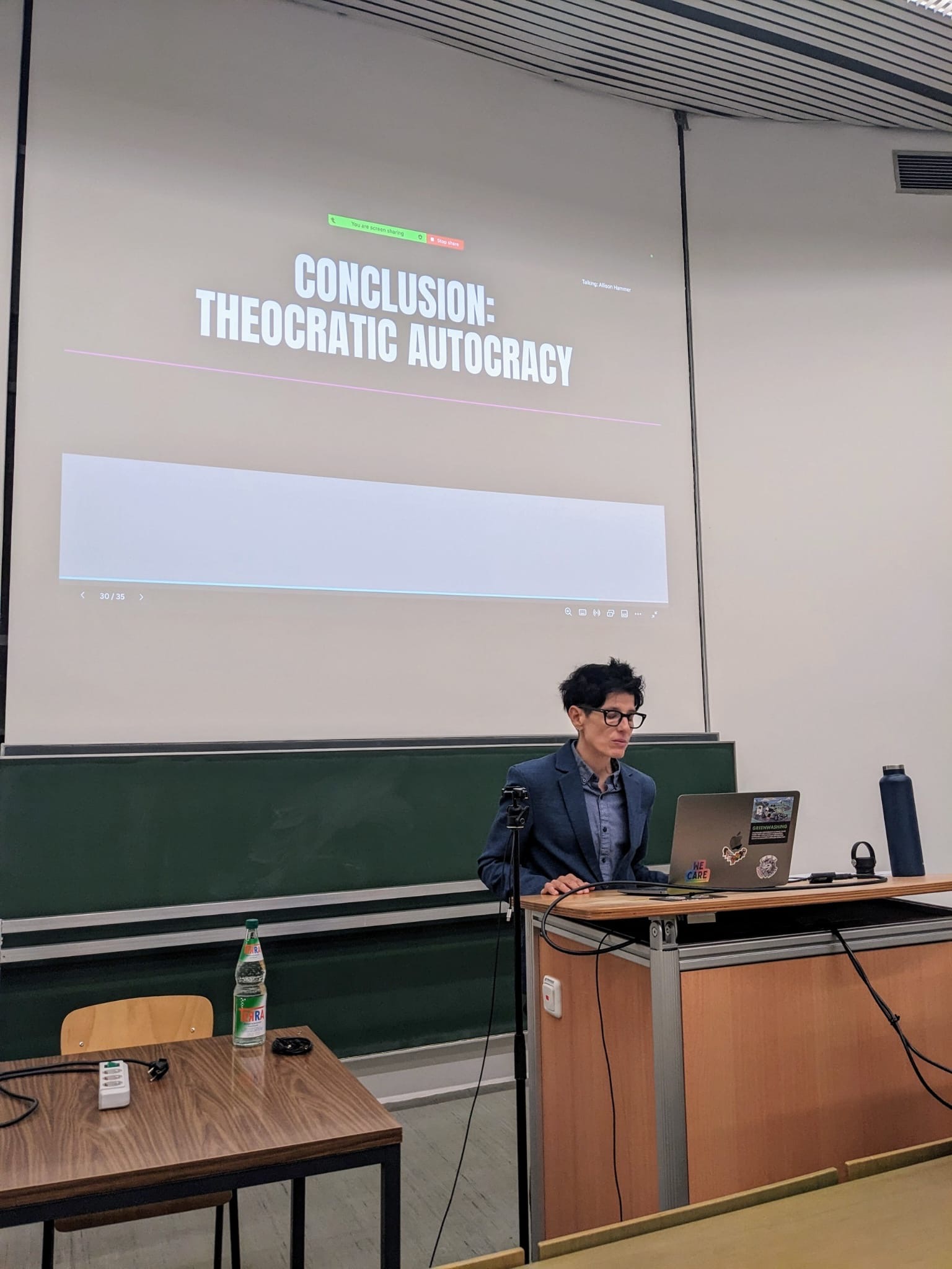 Prof. K. Allison Hammer in lecture hall.JPG