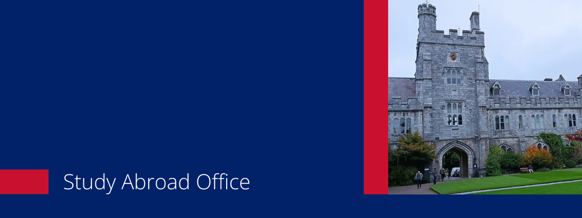 Slider Startseite Cork Heading: "Study Abroad Office" - Exchange Partners