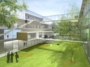 New building courtyard