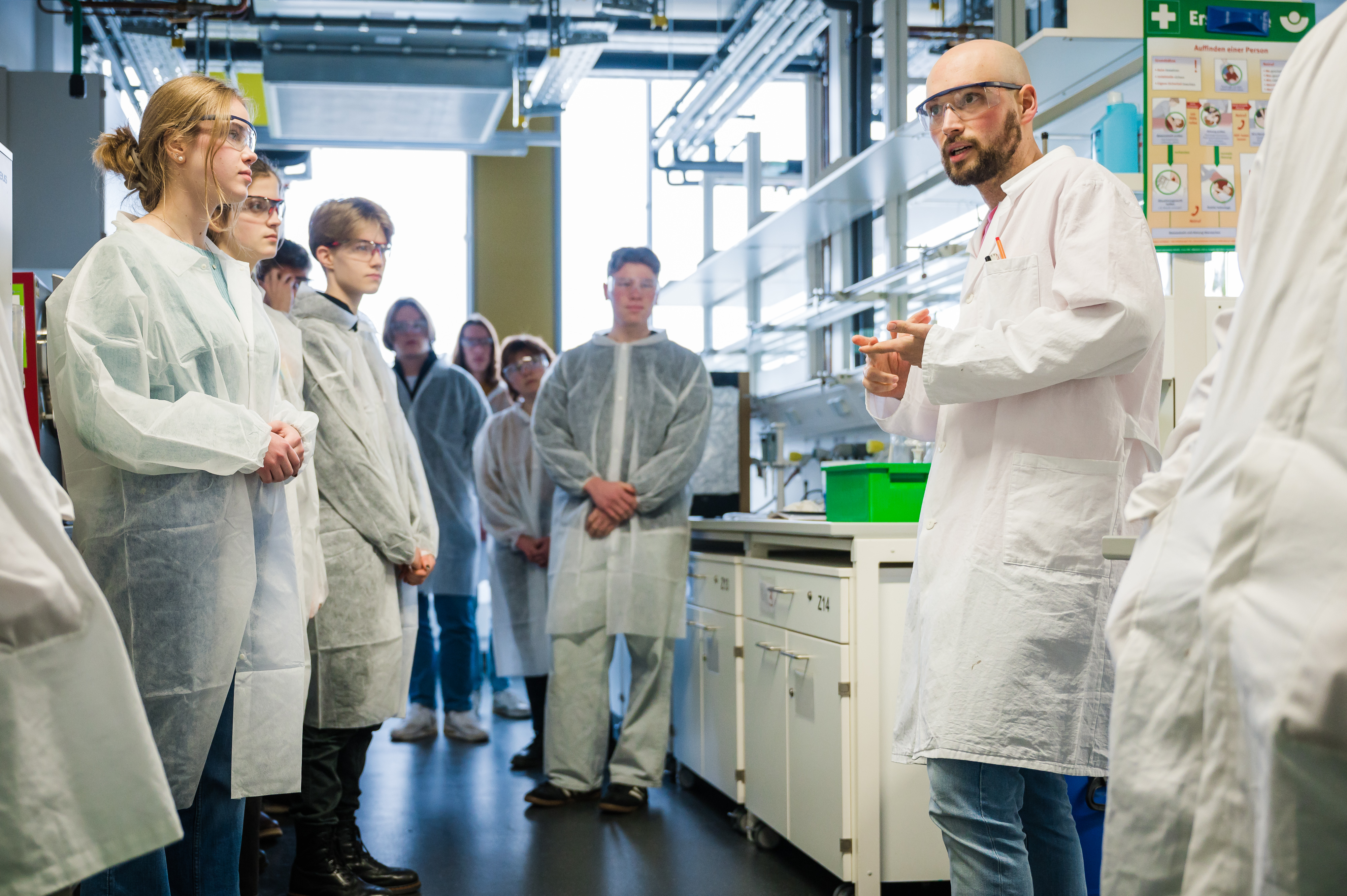 Students in the laboratory