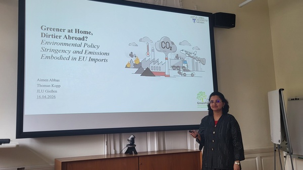 Presentation of Aimen Abbas at the Wegener Center for Climate and Global Change in Graz 2026