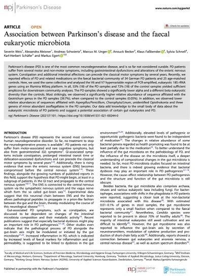 Parkinson Eukaryota 2021