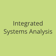 click here to get forwared to the project area 'integrated system analysis'