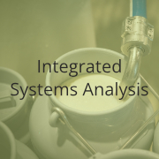 click here to get forwared to the project area 'integrated system analysis' (hover)