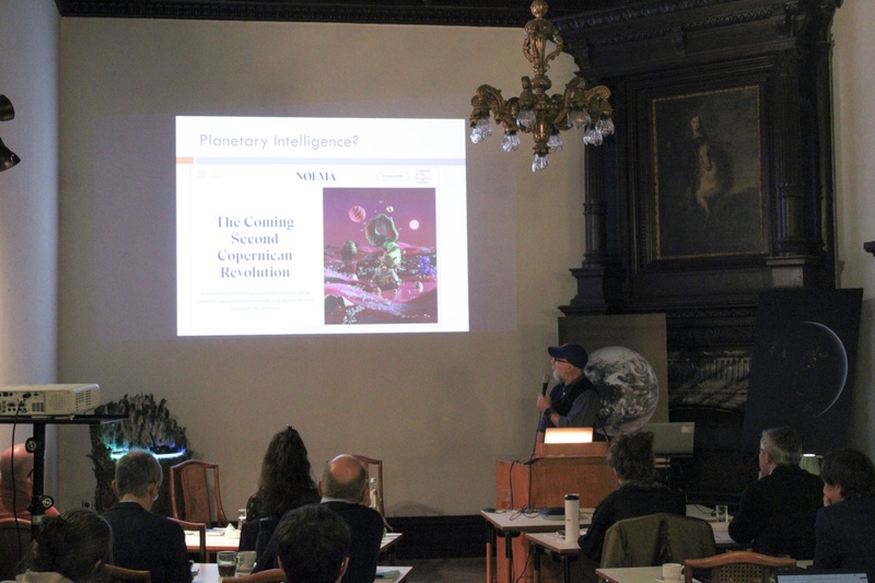 Adam Frank ( astrophysicist & astrobiologist), discusses planetary intelligence and the evolution from an immature to mature technosphere during Pathway 2 Localization © Belsoff.jpg