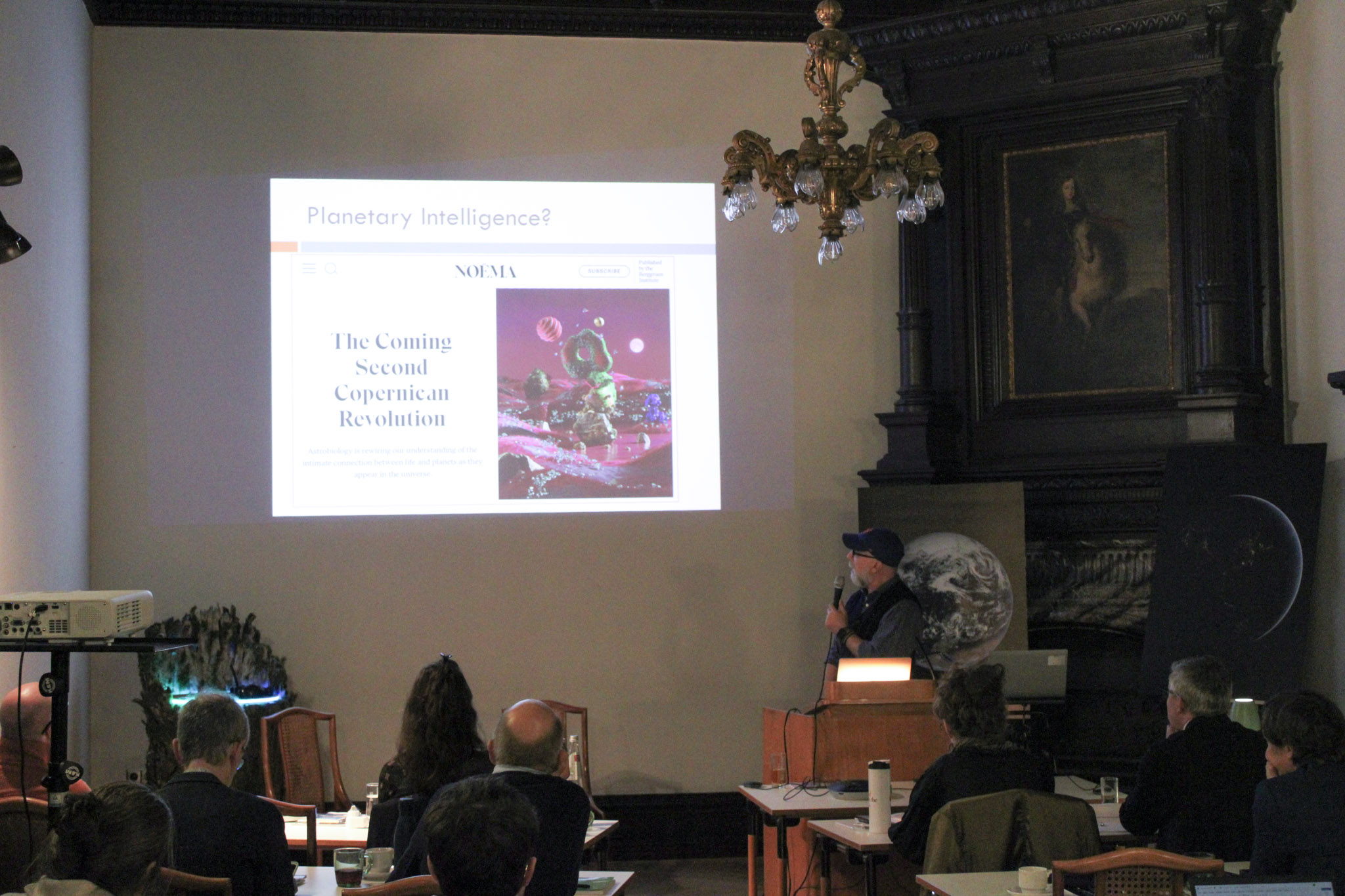 Adam Frank ( astrophysicist & astrobiologist), discusses planetary intelligence and the evolution from an immature to mature technosphere during Pathway 2 Localization © Belsoff.jpg