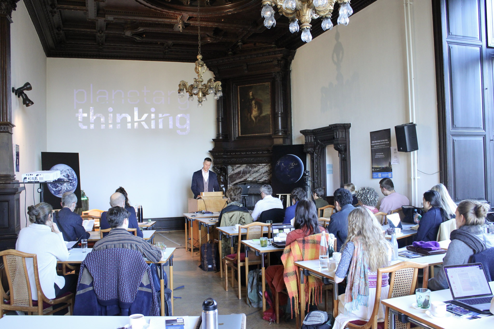 Frederic Hanusch, Co-Founder of the Panel on Planetary Thinking, delivering the welcome address © Belsoff.jpg