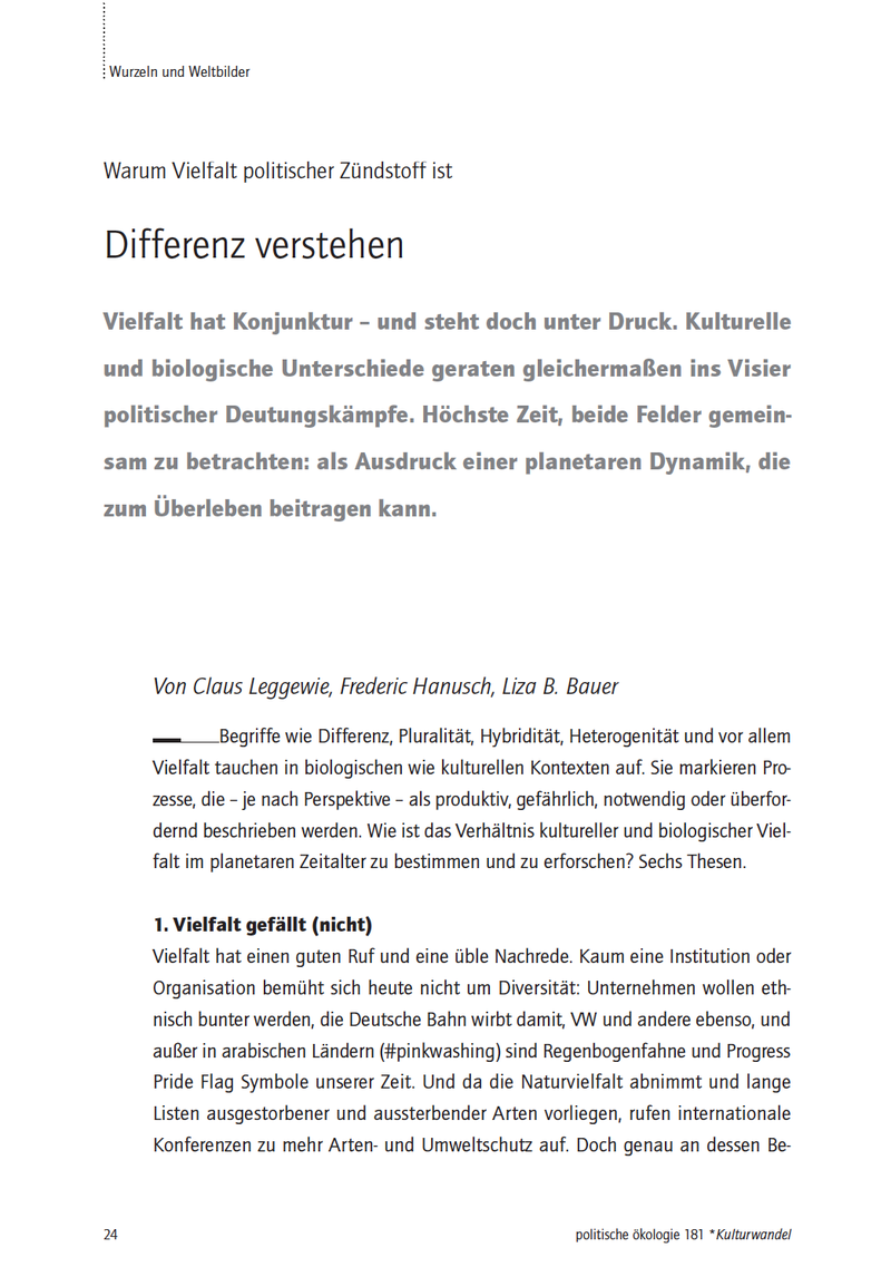Publication Kulturwandel