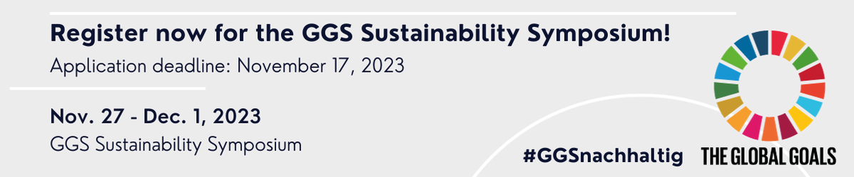Click here to register for the GGS Sustainability Symposium
