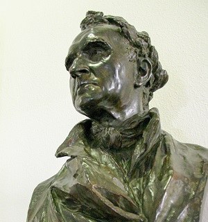 Justus Liebig bust in the JLU main building