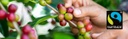 coffee harvest and fairtrade mark