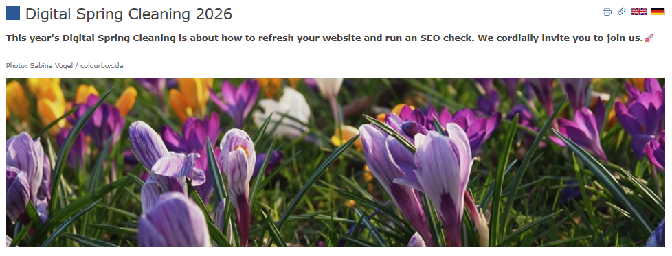 Screenshot: Example of a meta description on a website