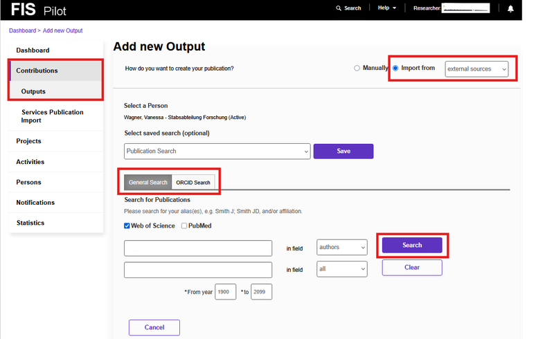 Add new Output