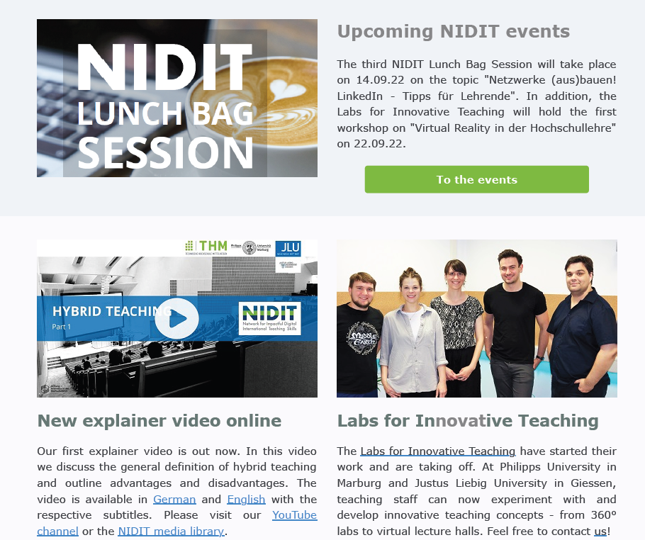 The second NIDIT newsletter