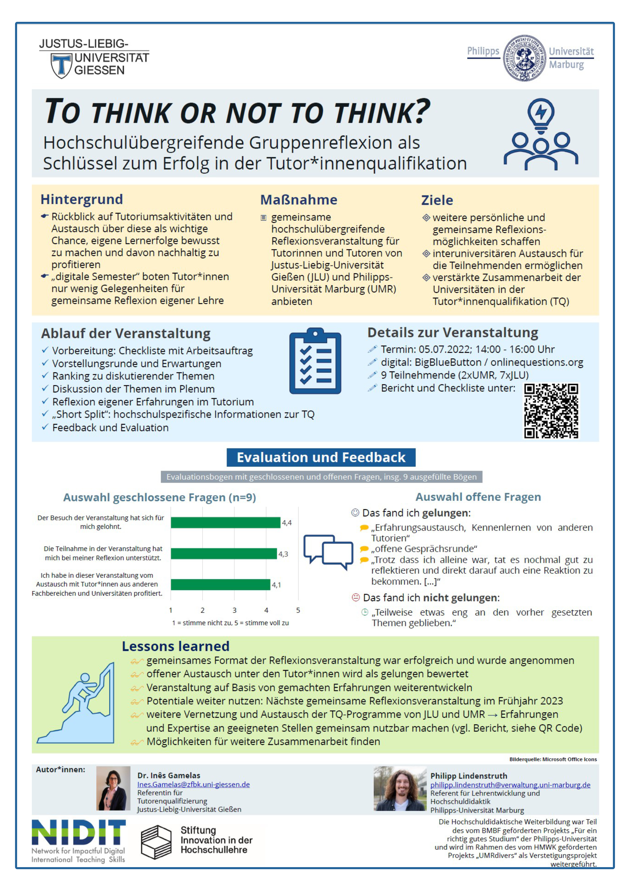 Poster TURN Conference 2022 Tutorenqualifizierung