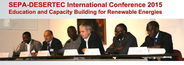 SEPA-DESERTEC International Conference 2015 Education and Capacity Building for Renewable Energies