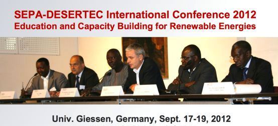 SEPA-DESERTEC International Conference 2012 Education and Capacity Building for Renewable Energies