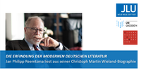 21. Mai: »Die Erfindung der modernen deutschen Literatur.« Jan Philipp Reemtsma liest aus seiner Christoph Martin Wieland-Biographie