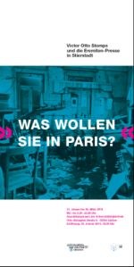 Einladung zur Ausstellungseröffnung "WAS WOLLEN SIE IN PARIS?"